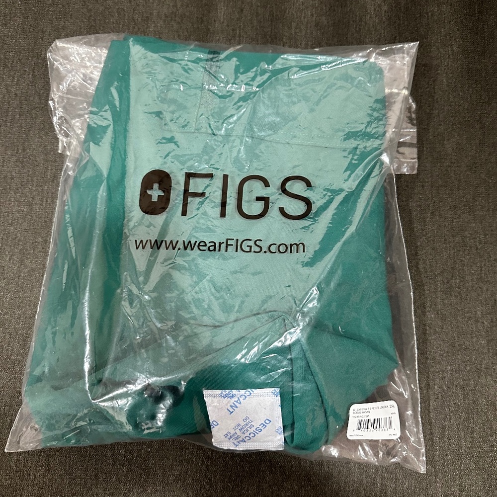 Figs scrub pants Hunter Green 2XL petite